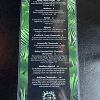 Dessert menu  at The Lemon Tree in St Catharines