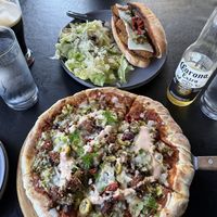 Chicken Parmesan supreme; big zaddy pizza (secret menu)  at The Lemon Tree in St Catharines