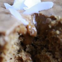 Thai Tea vegan GF cupcake at Caked Up in Rancho Cucamonga