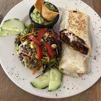 Lunchbox burrito   at Paraíso Vegano in Mexico City