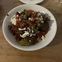 Vegan nachos   at Paraíso Vegano in Mexico City