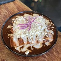 Las enmoladas estaban ricas   at Paraíso Vegano in Mexico City