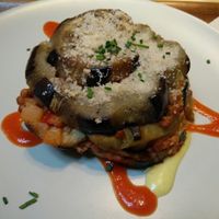 aubergine moussaka with lentils at Sopa - Provenca in Barcelona