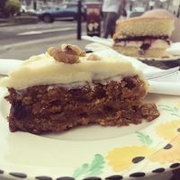 Carrot cake July 2021 at McNab's in Barnard Castle