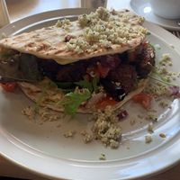 Falafel flatbread   at McNab's in Barnard Castle