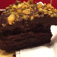 vegan chocolate cake  at McNab's in Barnard Castle
