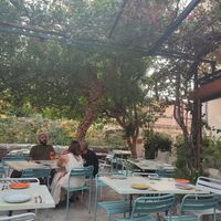 Cute patio #Veganuary at Sa Ximbomba in Mallorca