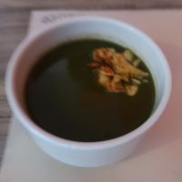 Soup of the day at Mestizo Vegano in Bogota