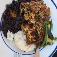 Blackened tofu   at River City Grill in Yuma