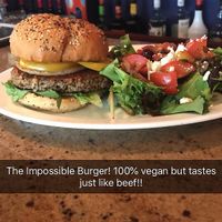 Impossible burger! at River City Grill in Yuma