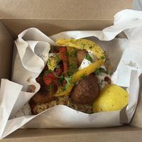 Falafel bowl  at AMS - LEON in Schiphol