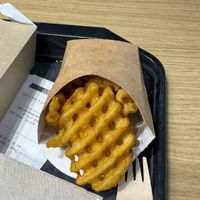 Baked fries  at AMS - LEON in Schiphol