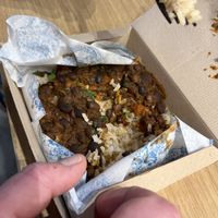 Black bean rice bowll  at AMS - LEON in Schiphol