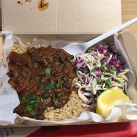 Brazilian Black Bean rice box (big box) at AMS - LEON in Schiphol