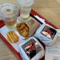 Love burger at AMS - LEON in Schiphol