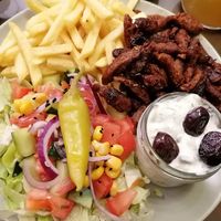 Gyros Teller at Chakula in Landshut