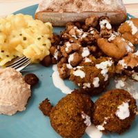 mixed plate, very delicious at Chakula in Landshut