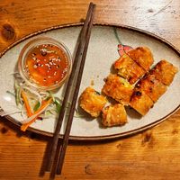 Spring rolls. at QB Vegan in Berlin