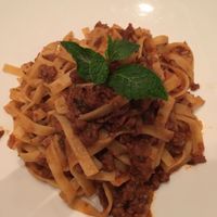 Soy bolognese at Inti Raymi Restaurant in Cusco