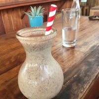 Chocolate Monkey Smothie, very nice, very banana, not very chocolate :( at Gili Bliss in 