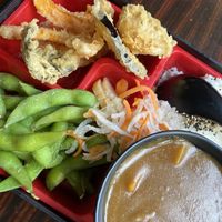 Vegan bento box at Nippon Kitchen in Glasgow