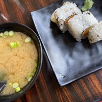 Miso soup  at Nippon Kitchen in Glasgow