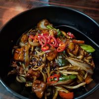 Chili noodles at Nippon Kitchen in Glasgow