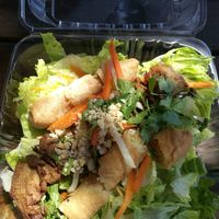 Salad at Emmy's Vege House in Bainbridge Island