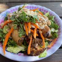 Kabob salad  at Emmy's Vege House in Bainbridge Island