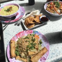 A feast!  at Emmy's Vege House in Bainbridge Island