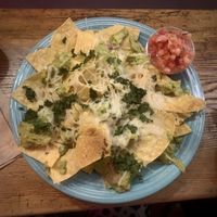 Nachos with extras  at Budgies Burritos in Vancouver