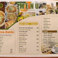 Menu at Zen in Ho Chi Minh City