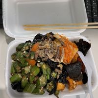 Tapao and add some kimchi with the rice .  at Lan Xiang Yuan Vegetarian in West Singapore