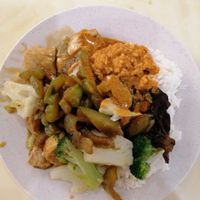 Mixed vegetables rice at Lan Xiang Yuan Vegetarian in West Singapore