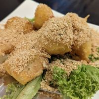 Cereal Tofu. The tofu was so soft n fresh! Yummy! at Green on Earth 绿之天地 in West Singapore