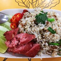 Fried rice with mock meat at Platinum Fashion Mall - Term-Bun in Bangkok