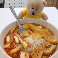 Tom Yum noodle 60 baht  at Platinum Fashion Mall - Term-Bun in Bangkok