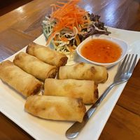 Vegetable spring rolls  at No.9 2nd Restaurant in Phuket