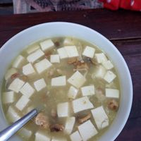 Mun tofu, tasty but not too spectacular. at Simple Plant  in Yogyakarta