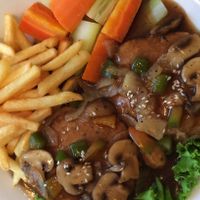 tempe Steak  at Simple Plant  in Yogyakarta