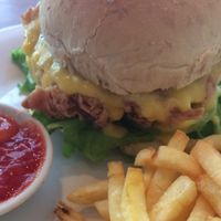 mushroom burger  at Simple Plant  in Yogyakarta