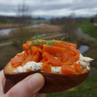 Bagel  at MOTHER - Juice Works in East London