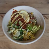 Burrito bowl at MOTHER - Juice Works in East London