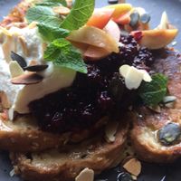 French toast at MOTHER - Juice Works in East London