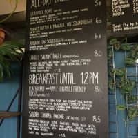 Menu at MOTHER - Juice Works in East London