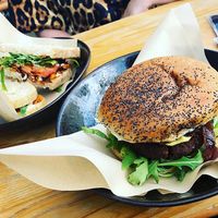 Burgers and BLT  at MOTHER - Juice Works in East London