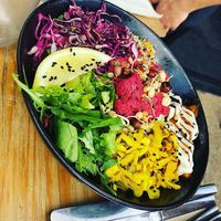 Incredible salads  at MOTHER - Juice Works in East London