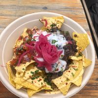 Delicious nachos  at MOTHER - Juice Works in East London