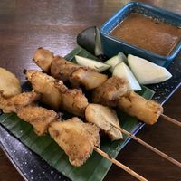 Lions main (hericulium) mushroom satay  at Pinxin Vegan Cuisine - 品馨蔬食 in Penang