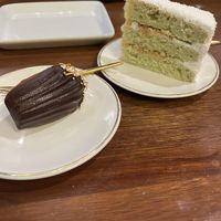 Madeline and Ondeh Ondeh cake  at Pinxin Vegan Cuisine - 品馨蔬食 in Penang
